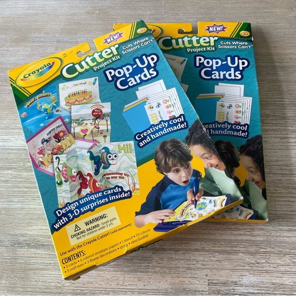 🖍 NEW Crayola DIY Pop-Up Cards | Cutter Project Kit | Arts & Crafts 4 Kids - Picture 1 of 4